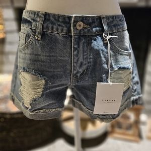 Kancan Mid Rise Denim Shorts Size Medium